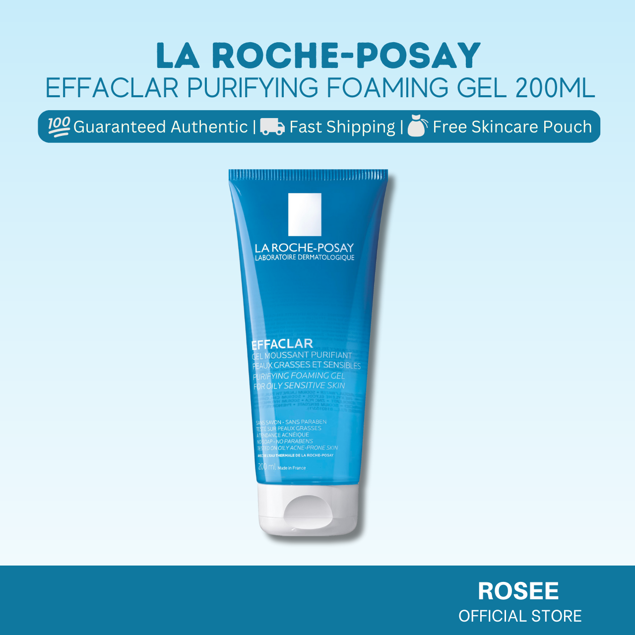La Roche Posay Effaclar Purifying Foaming Gel 50ml/200ml/400ml