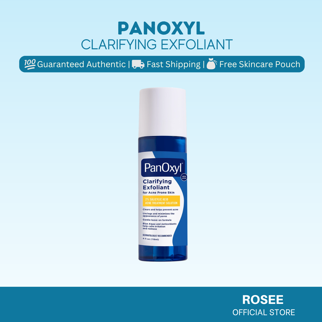 Panoxyl Clarifying Exfoliant for Acne Prone Skin 118ml