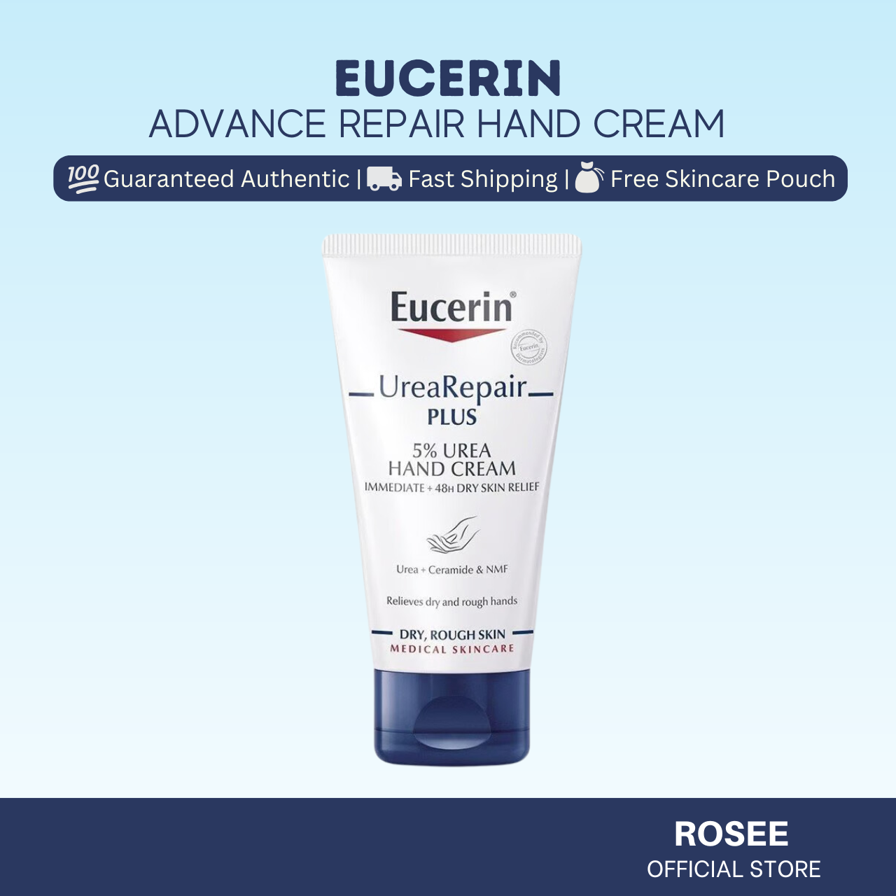 Eucerin UreaRepair PLUS 5% Urea Hand Cream 75ml