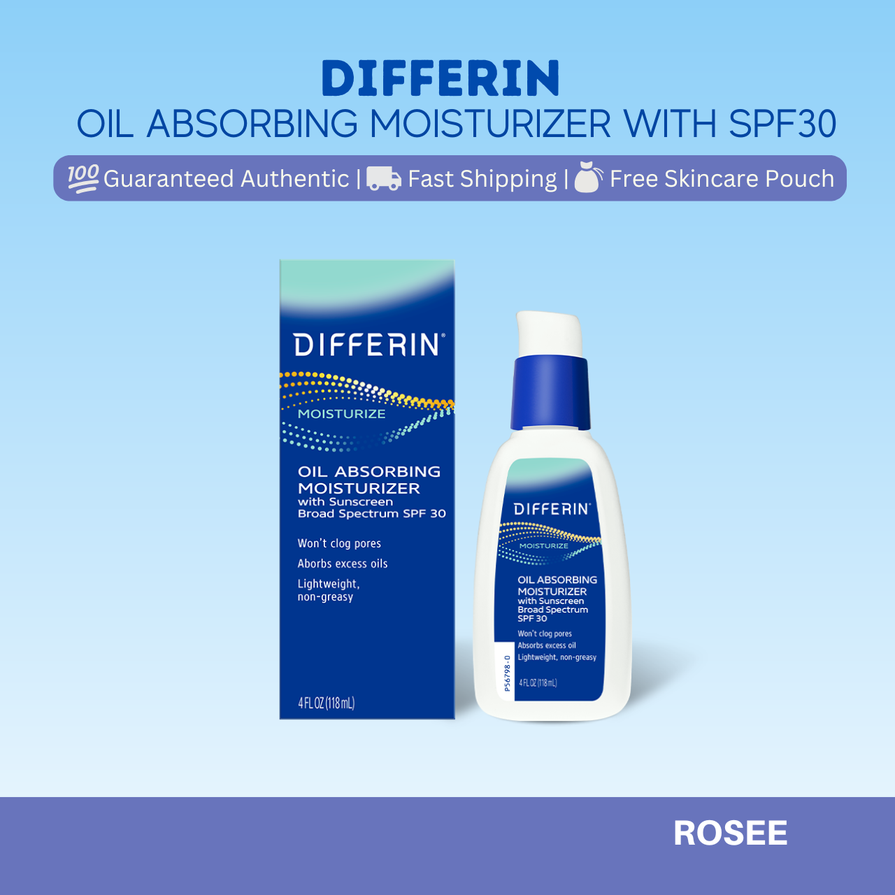 Differin Oil Absorbing Moisturizer w/ SPF 30 118ml