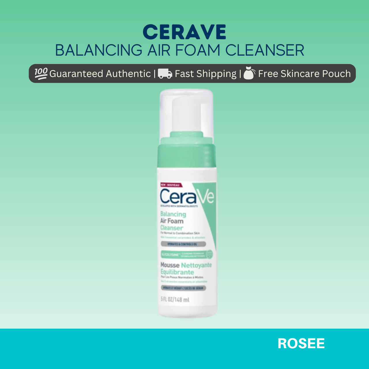 Cerave Balancing Air Foam Cleanser 148ml