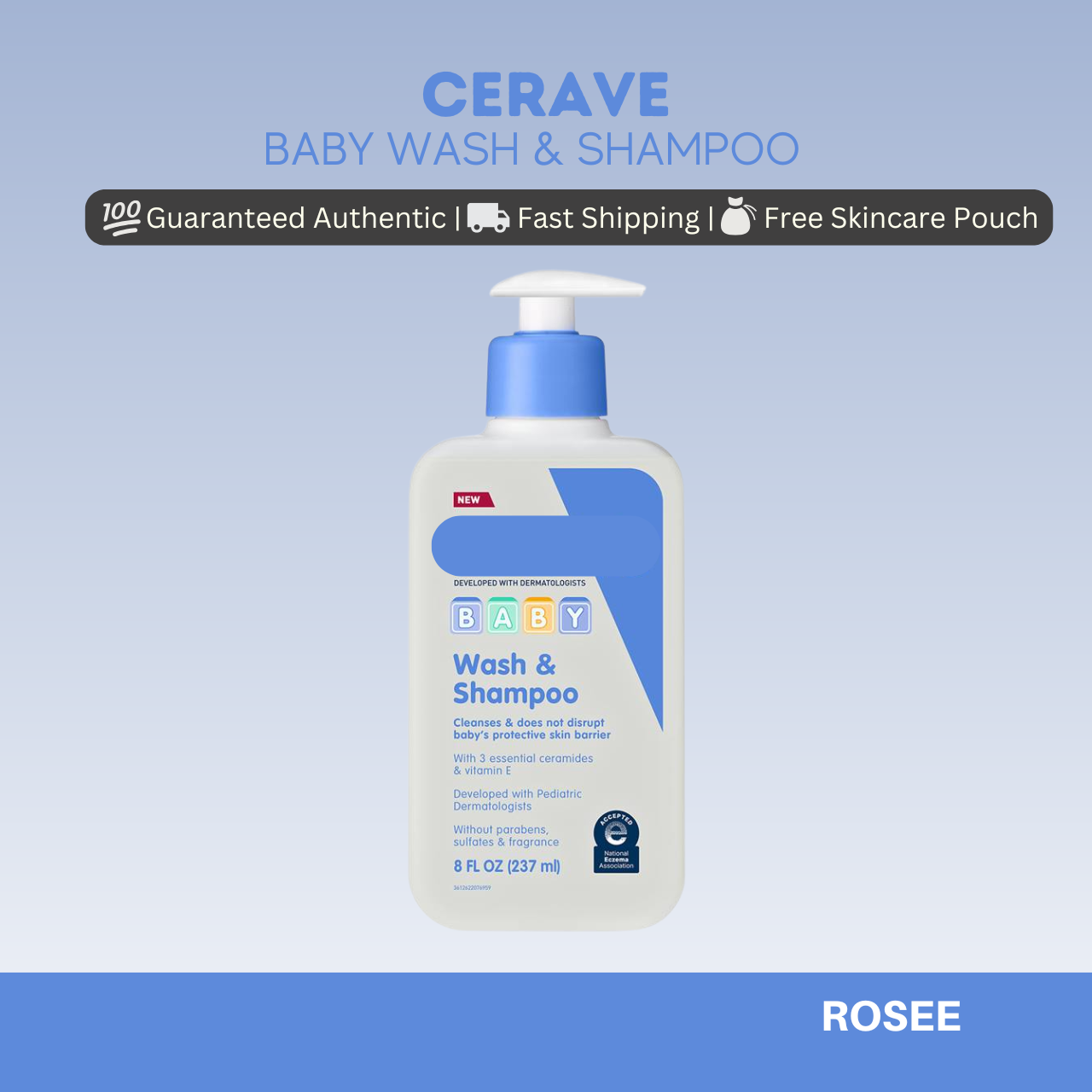 CeraVe Baby Wash & Shampoo 16 oz