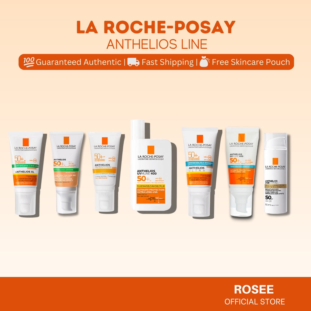 La Roche Posay Anthelios Line Anti-Shine/ Anti Dark Spots / Age Correct/ Hydrating Cream/ Invisible Fluid Tinted SPF50
