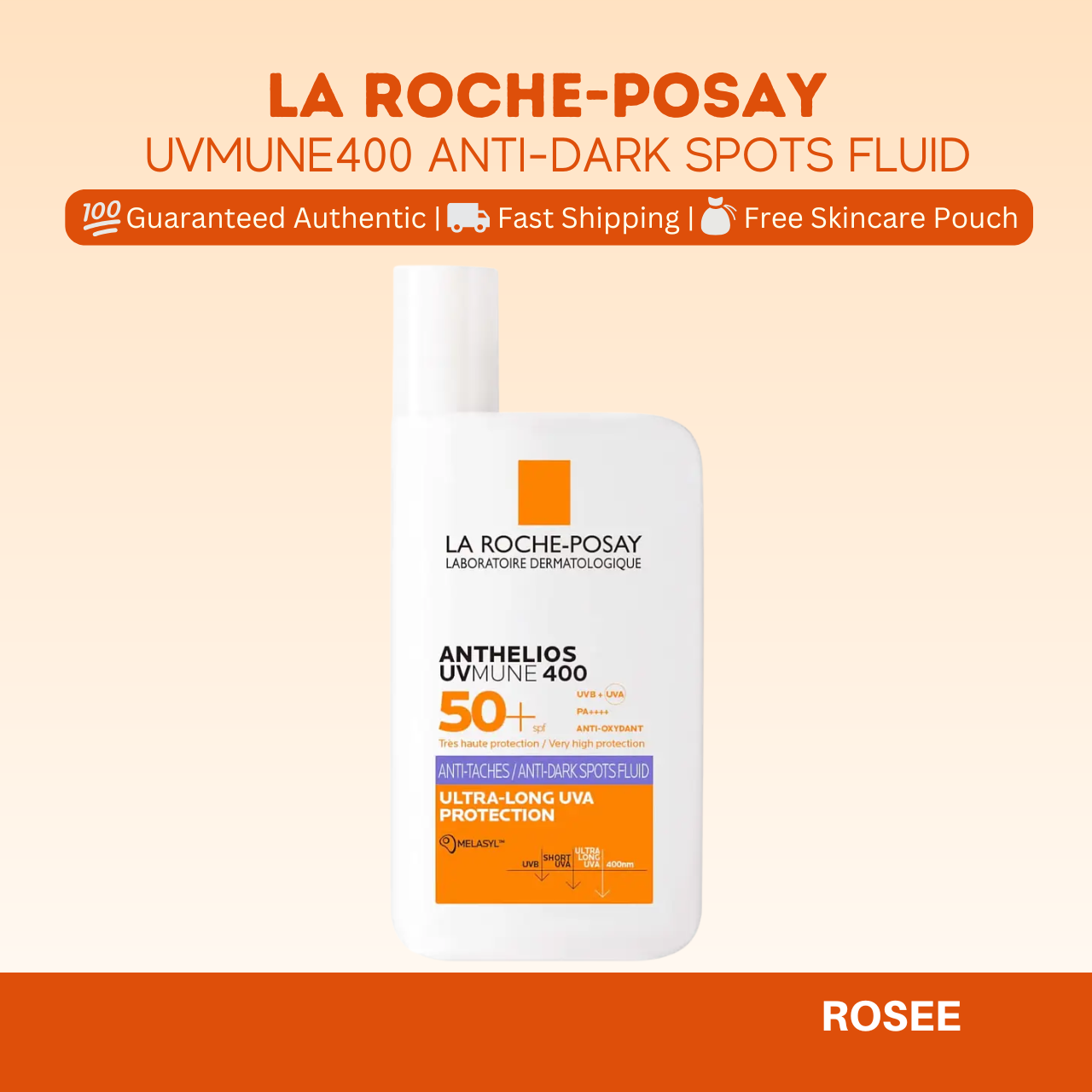 La Roche Posay Anthelios Line Anti-Shine/ Anti Dark Spots / Age Correct/ Hydrating Cream/ Invisible Fluid Tinted SPF50