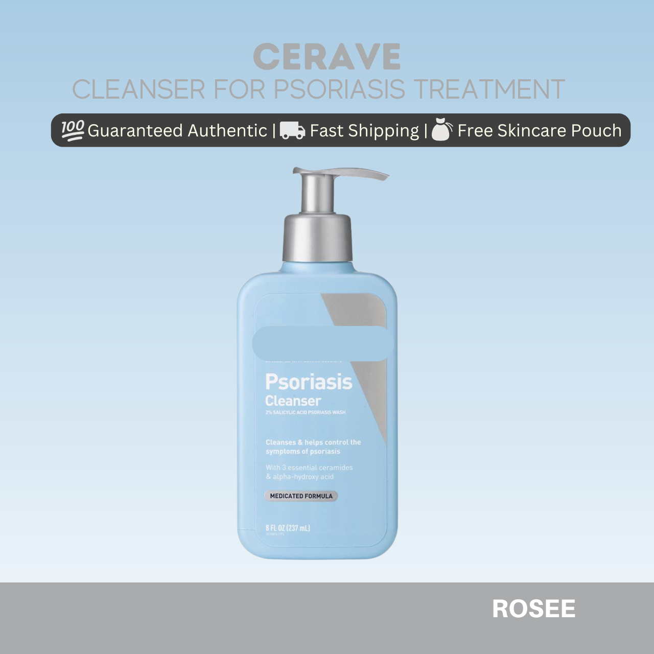 CeraVe Cleanser for Psoriasis Treatment 8 oz