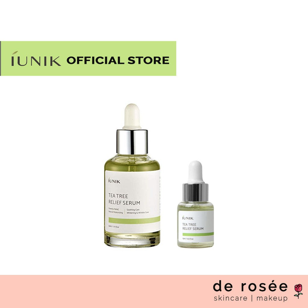 iUNIK Tea Tree Relief, Propolis Vitamin, Black Snail Restore, Rose Galactomyces Serum 15ml & 50ml