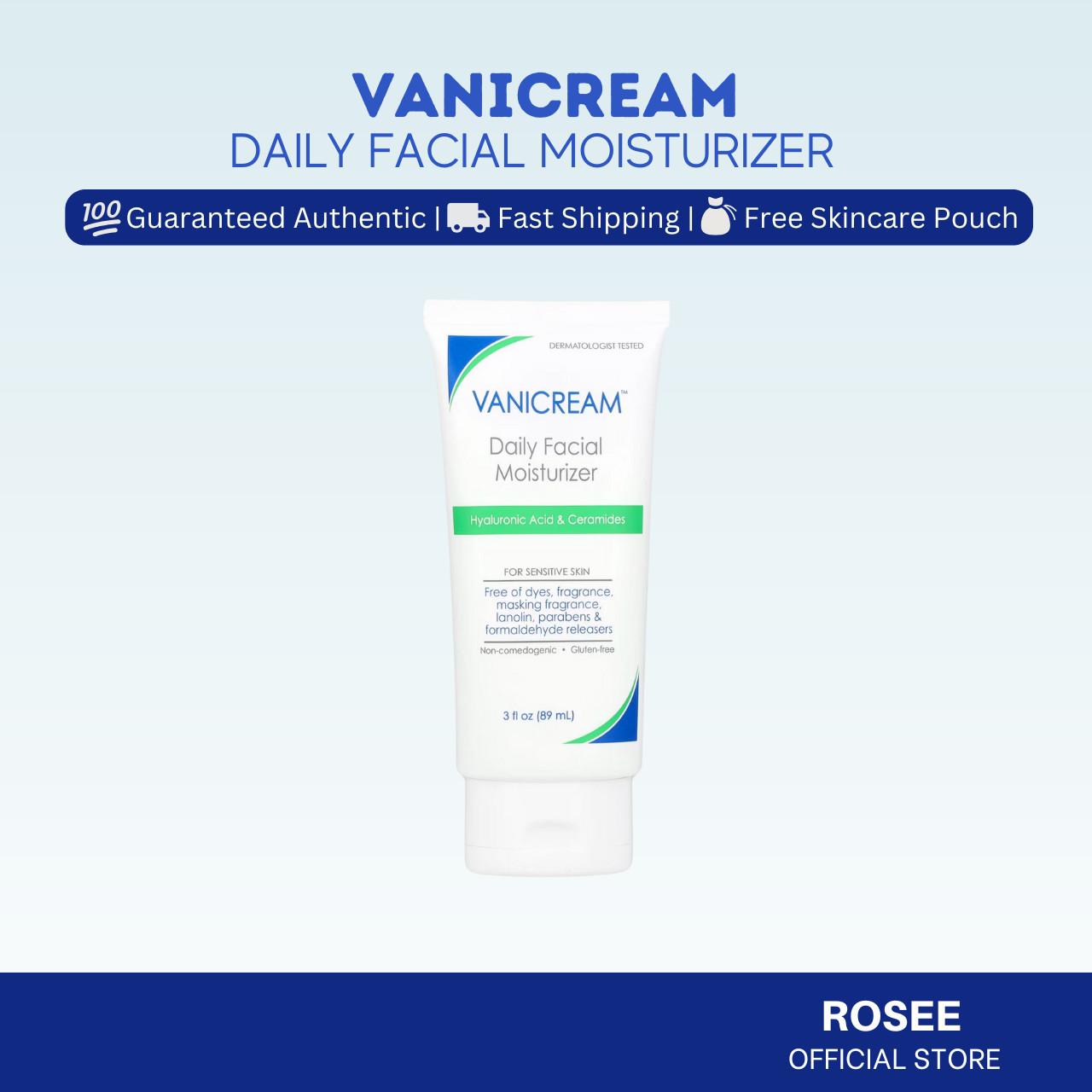 Vanicream Products (Gentle Facial Cleanser, Daily Facial Moisturizer & Moisturizing Cream)