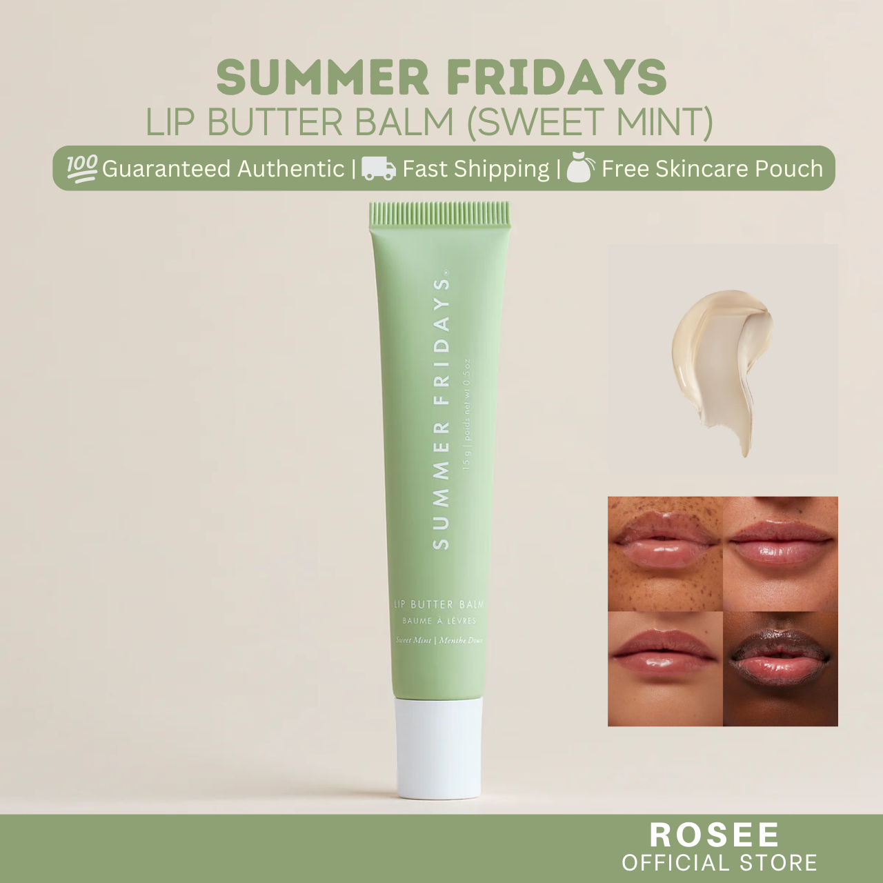 Summer Fridays Lip Butter Balm for Hydration and Shine
