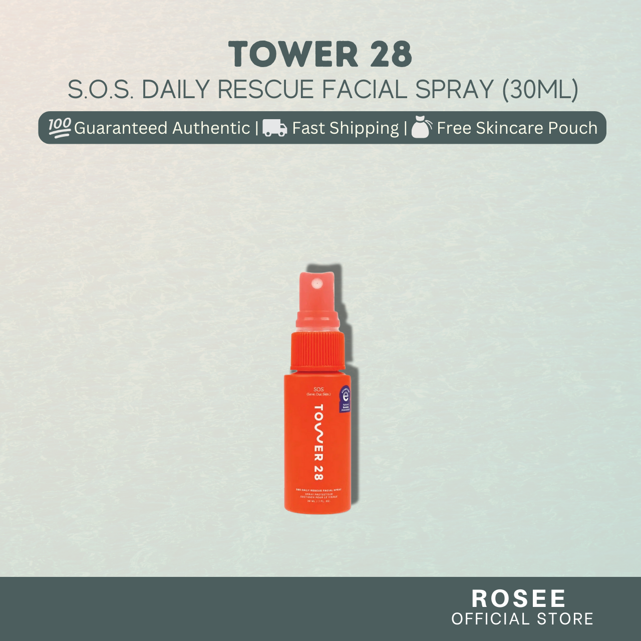 Tower 28 Beauty SOS Daily Rescue Facial Spray with Hypochlorous Acid