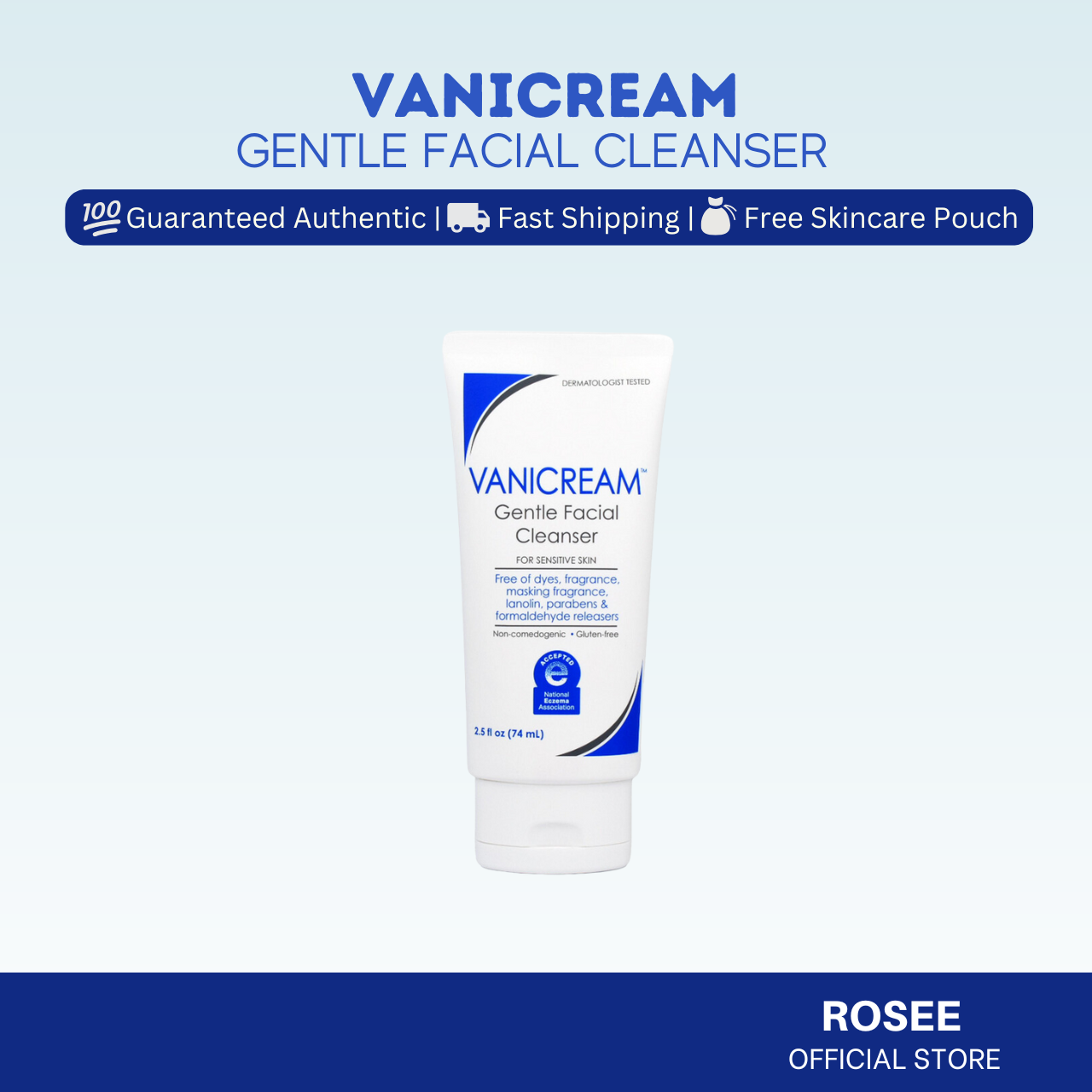 Vanicream Products (Gentle Facial Cleanser & Moisturizing Cream)