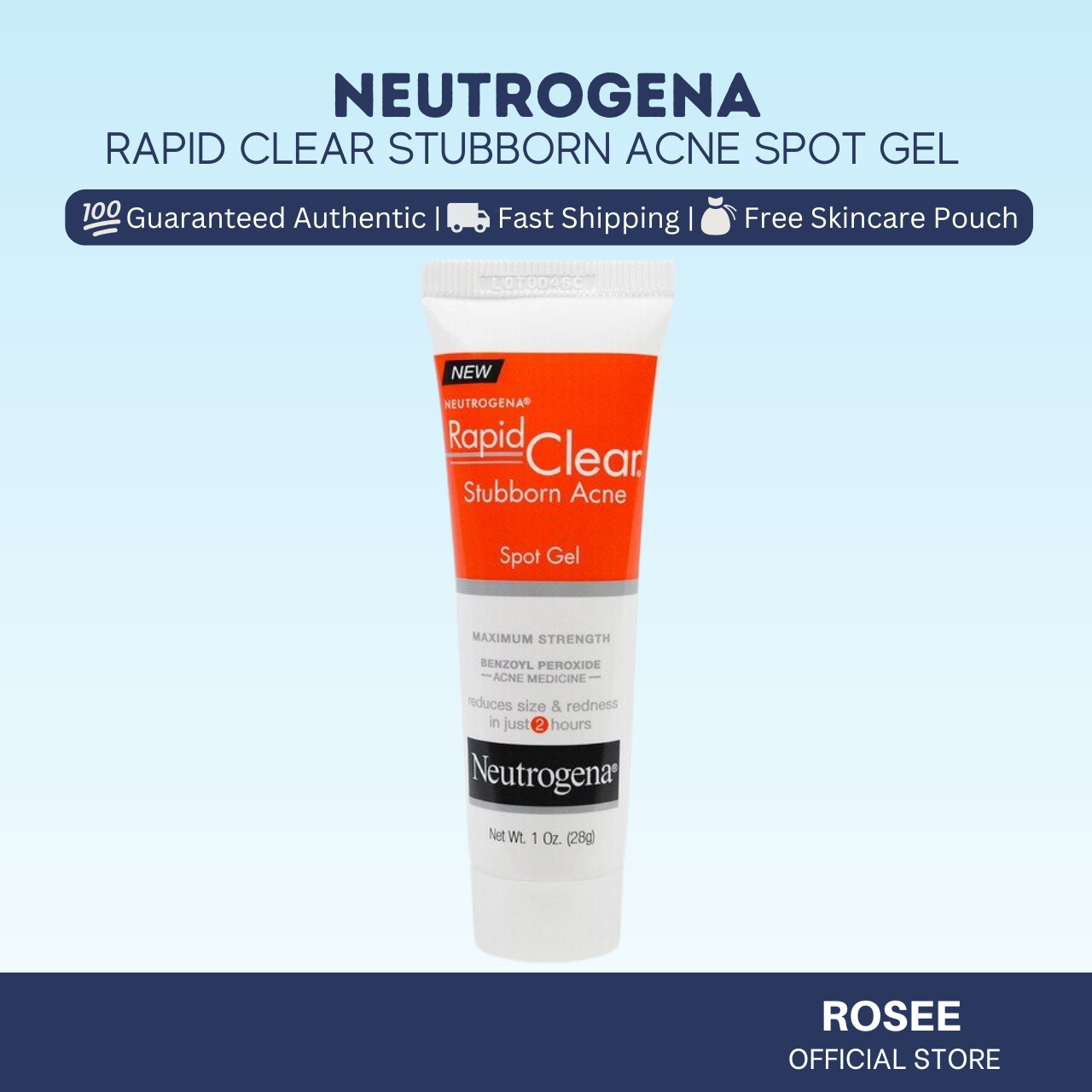 Neutrogena Rapid Clear Stubborn Acne Spot Gel 28g