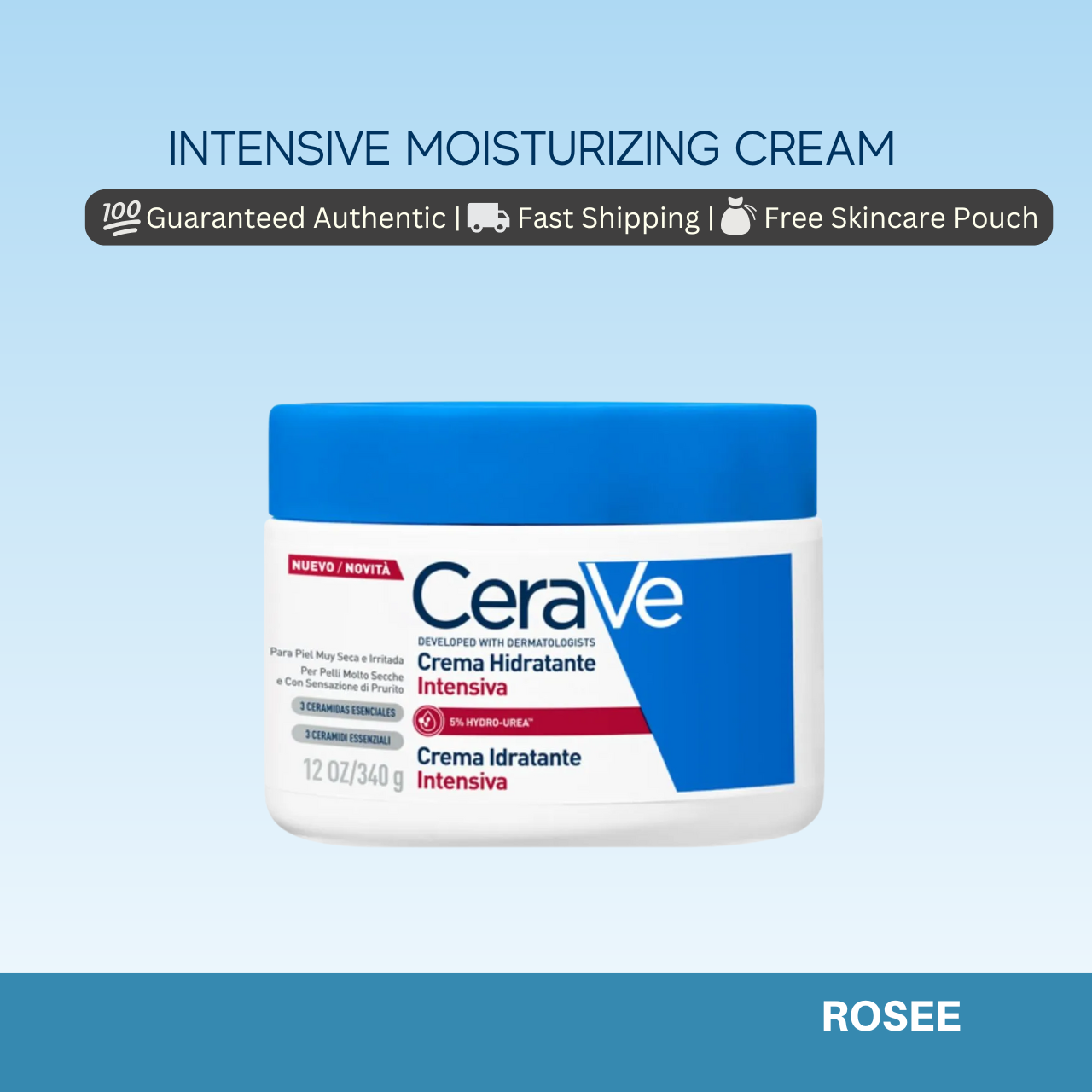 CeraVe Intensive Moisturizing Cream 340g (EU ver)