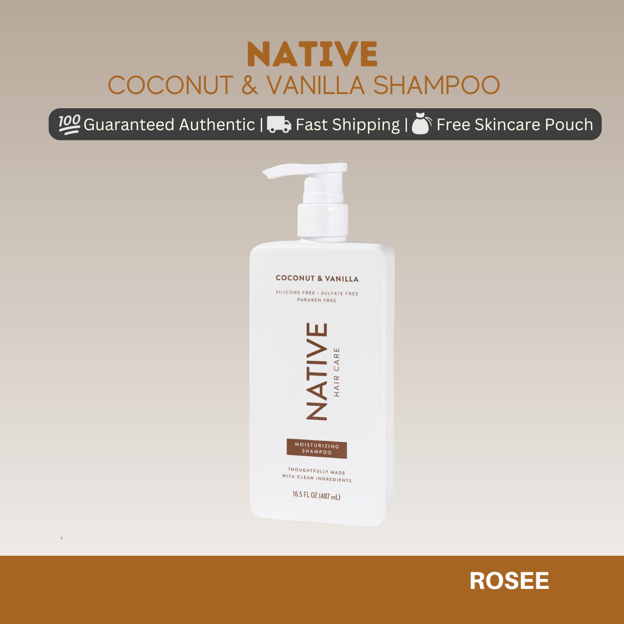 Native Coconut & Vanilla Shampoo and Conditioner