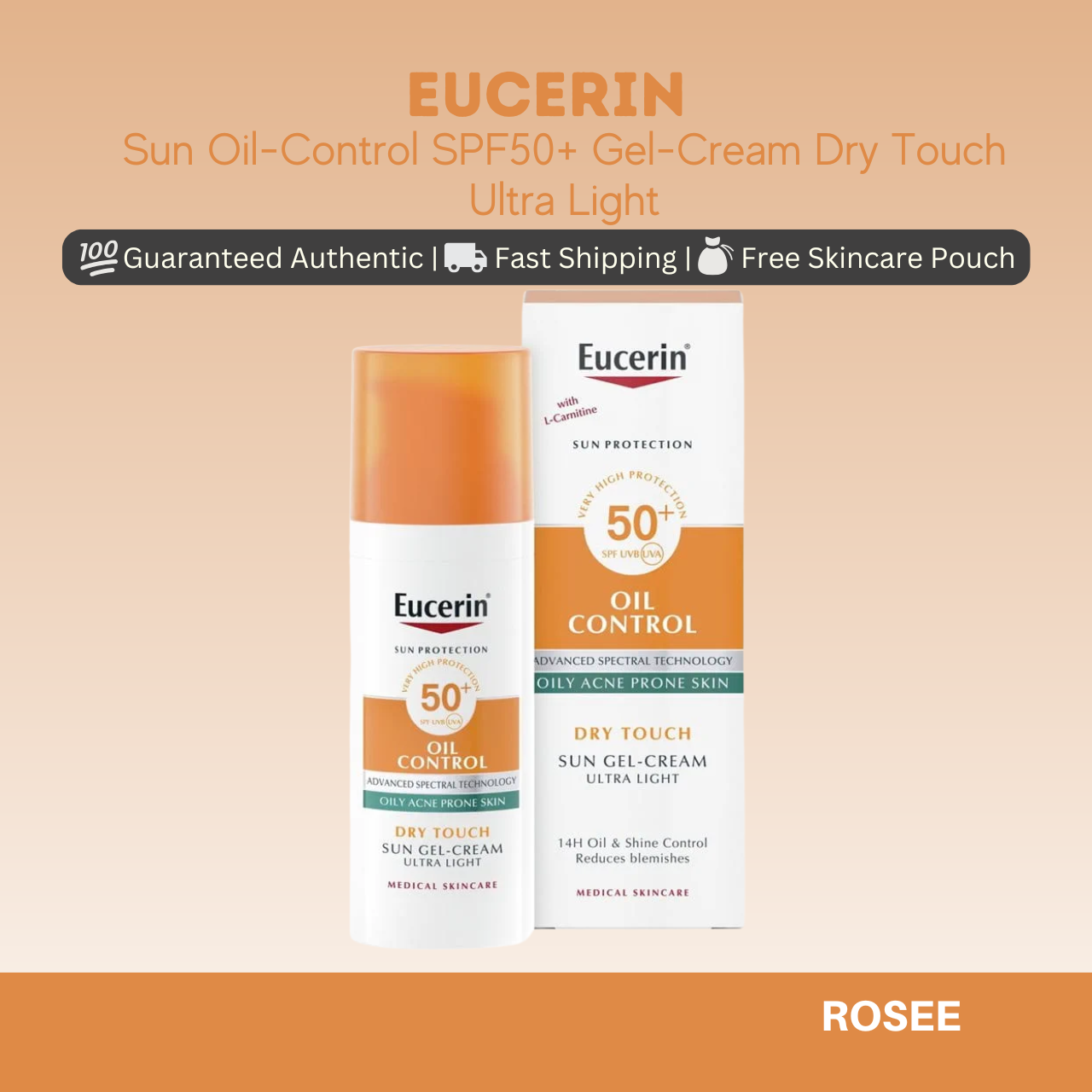 Eucerin Sun Oil-Control SPF50+ Gel-Cream Dry Touch Ultra Light 50ml