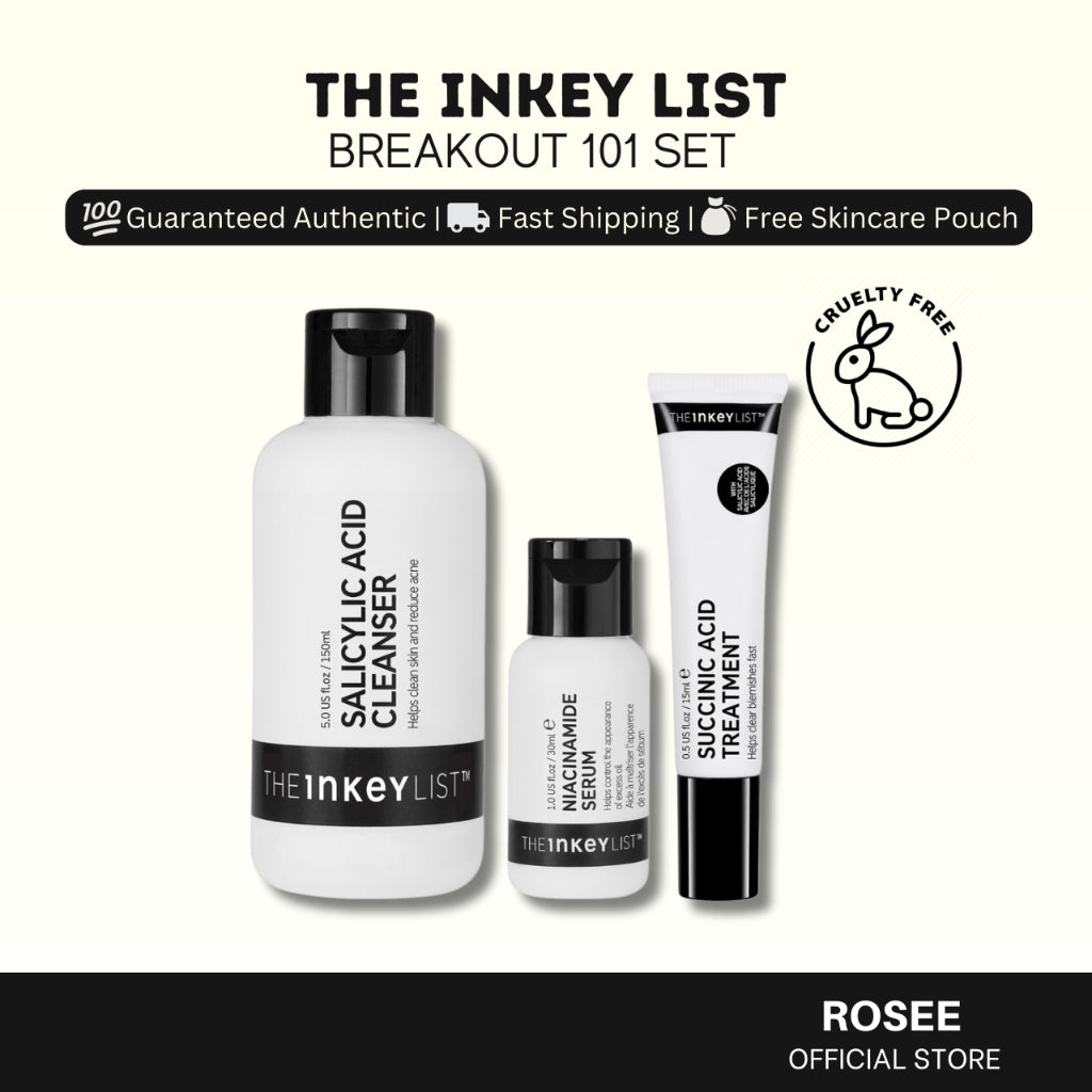 The Inkey List Products - Salicylic Cleanser, Retinol Serum, Caffeine Eye Cream, Hyaluronic Acid