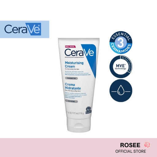 Cerave Daily Moisturizing Cream 50ml, 56ml, 177ml, 340ml, 454ml, 539ml (US/ Europe ver)