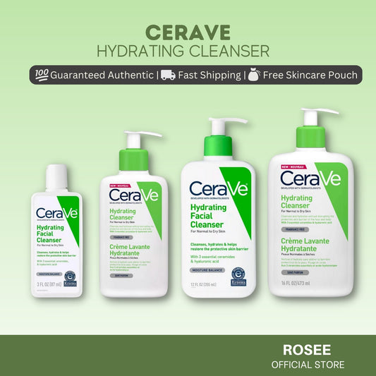 CeraVe Hydrating Facial Cleanser 87ml, 237ml, 355ml, 473ml, 1000ml (US/ Europe versions)