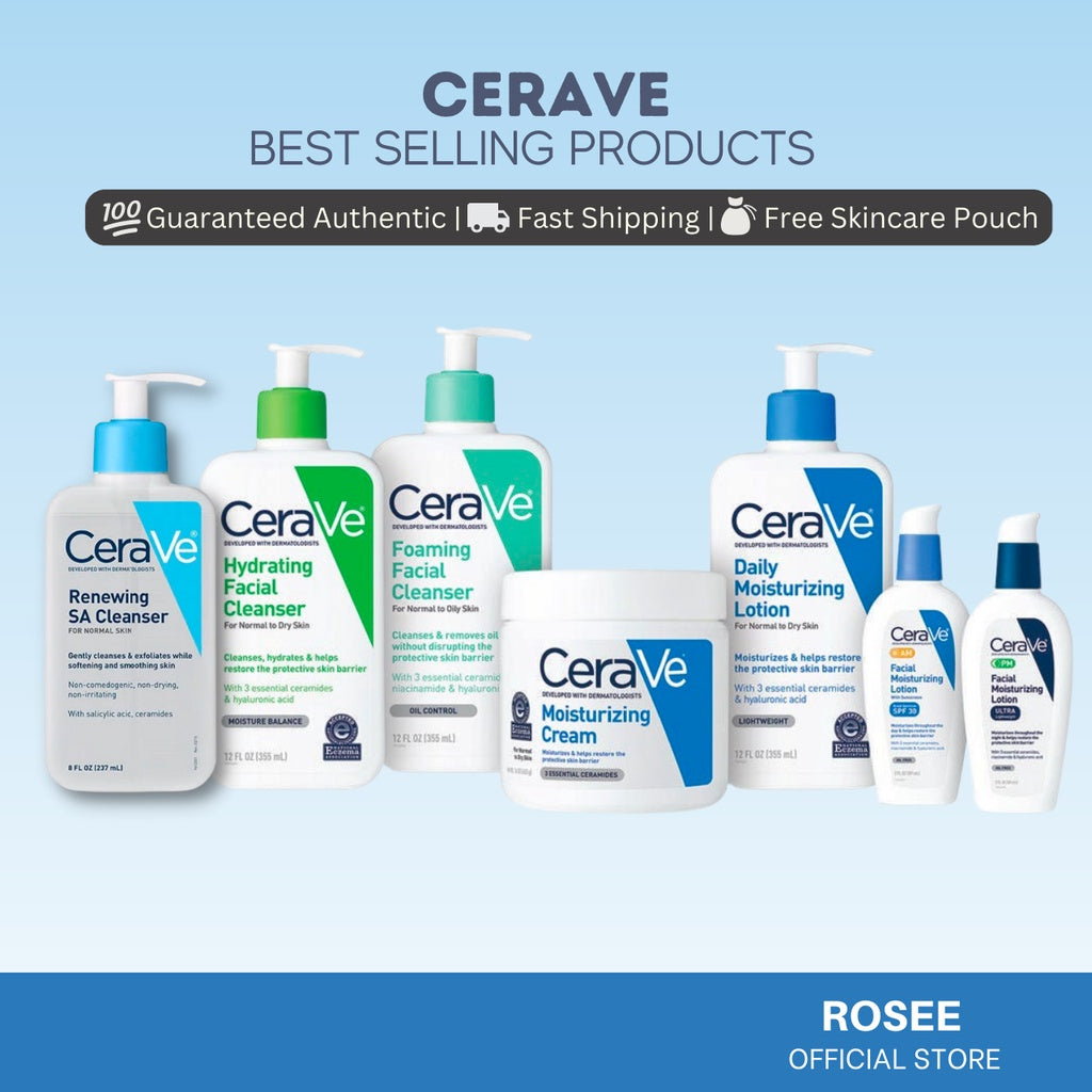 Cerave Products - Foaming/ Hydrating/ SA Cleanser, Daily Moisturizing Lotion, SA Cream