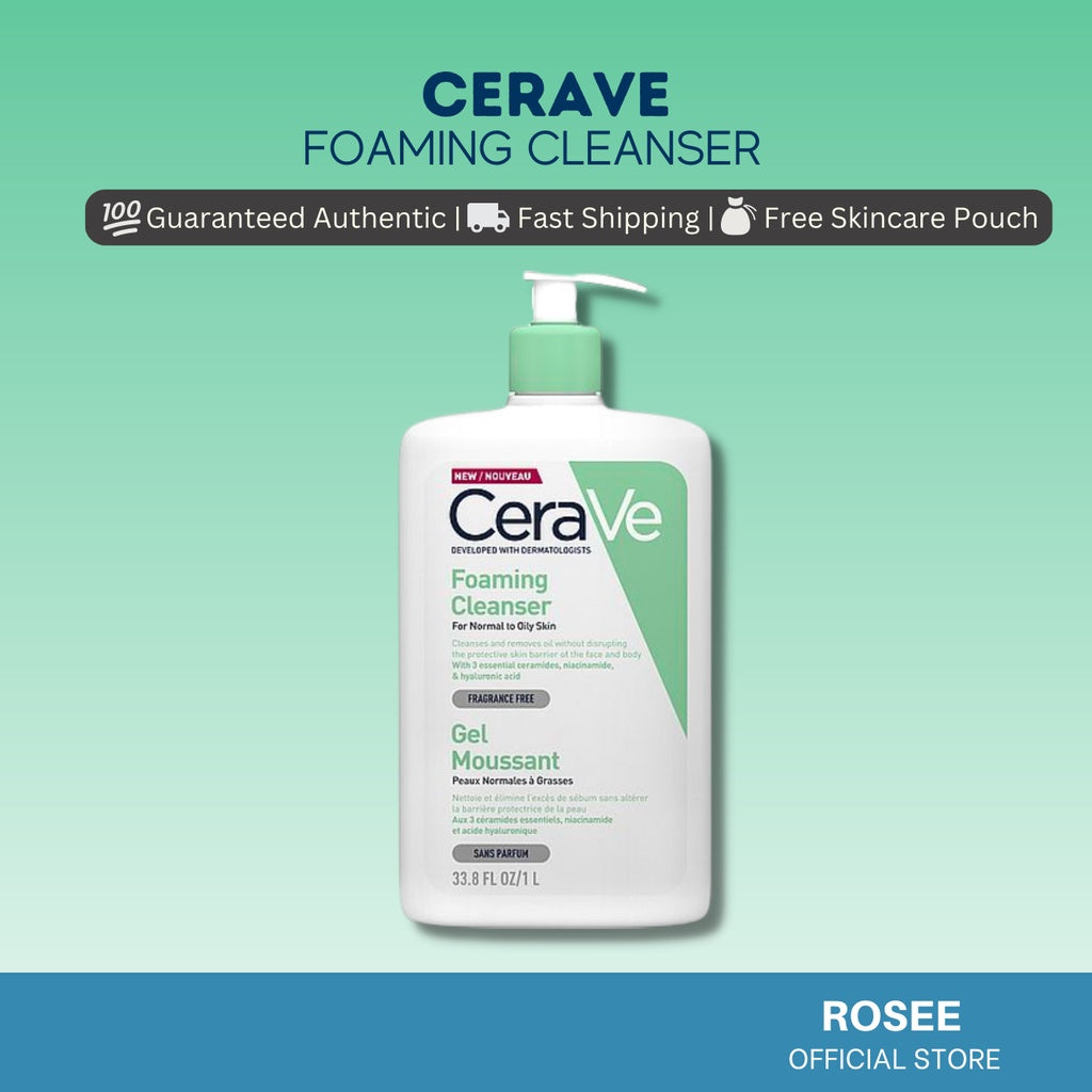 Cerave Foaming Facial Cleanser 87ml, 237ml, 355ml, 473ml, 1000ml (US/ Europe versions)