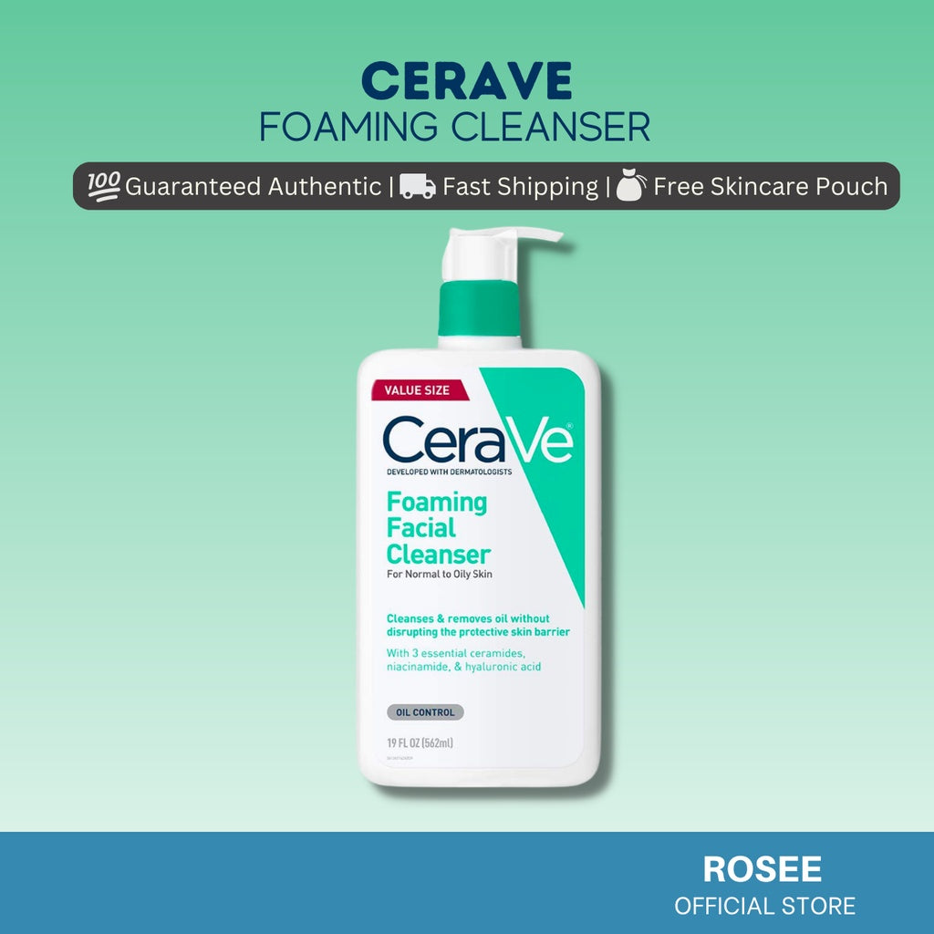 Cerave Foaming Facial Cleanser 87ml, 237ml, 355ml, 473ml, 1000ml (US/ Europe versions)