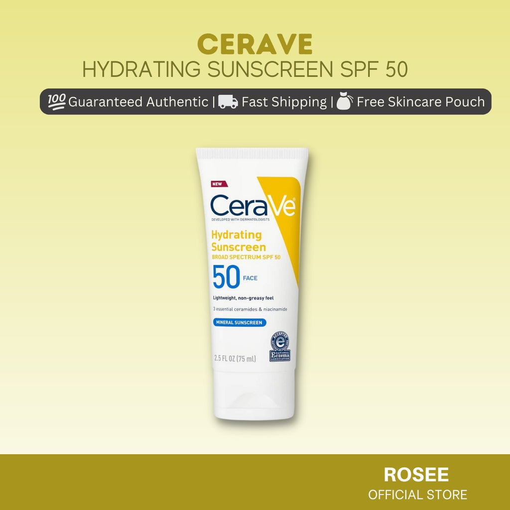 CeraVe Hydrating Sunscreen SPF 30 / 50 Face Lotion 75ml