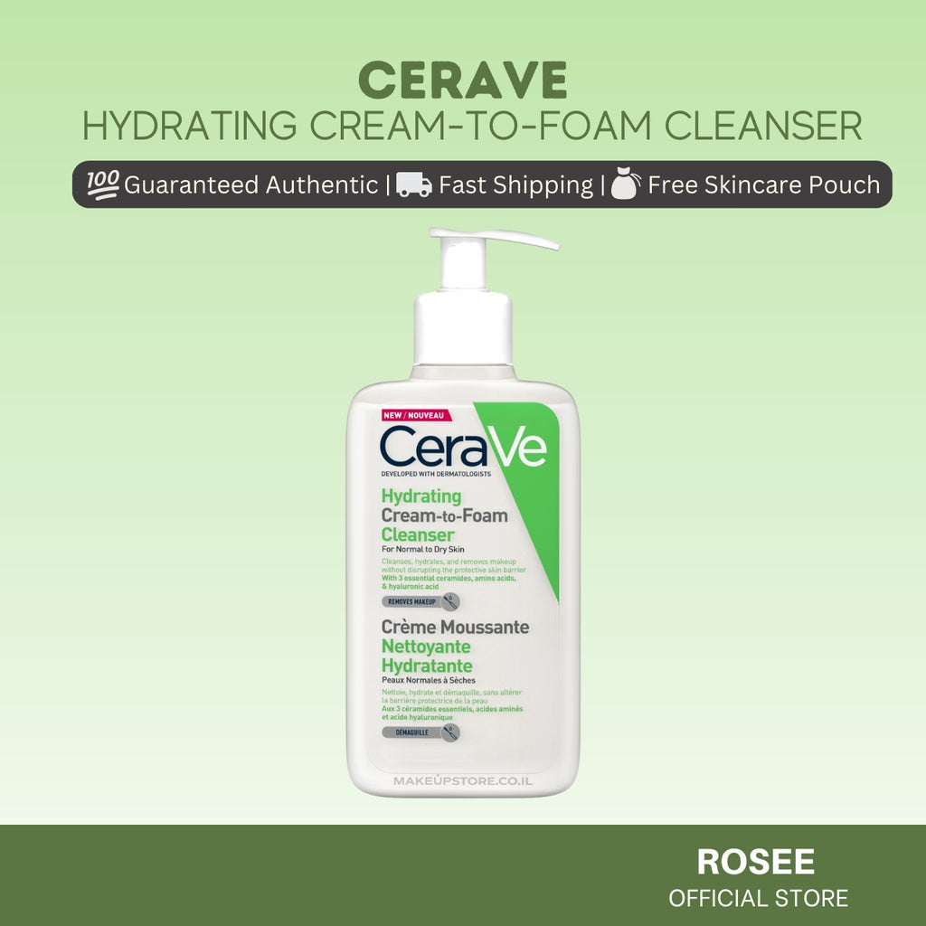 CeraVe Hydrating Cream-to-Foam Cleanser 87ml / 237ml